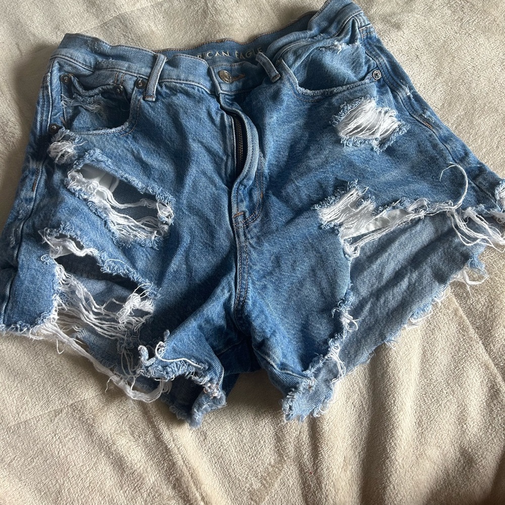 american eagle ripped shorts